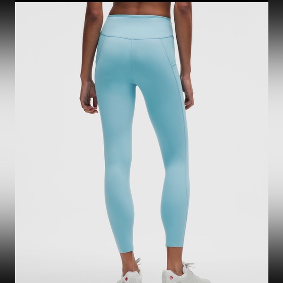 NWT LULULEMON Athletica Fast and Free HR Tight 25”| washed blue | Sz: 8 - Picture 3 of 6
